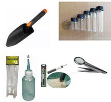 Load image into Gallery viewer, BLU6  50" Folding Aluminum Sluice Box & Gold Pan Kit with Blue Pans