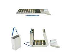 Load image into Gallery viewer, BLU6  50" Folding Aluminum Sluice Box & Gold Pan Kit with Blue Pans