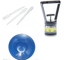 Load image into Gallery viewer, BLU6  50" Folding Aluminum Sluice Box & Gold Pan Kit with Blue Pans