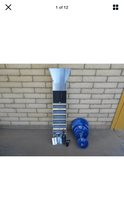 Load image into Gallery viewer, BLU6  50" Folding Aluminum Sluice Box & Gold Pan Kit with Blue Pans