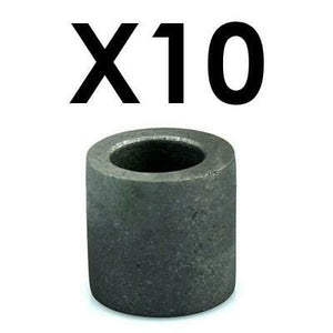 10 Pack of G1 GRAPHITE CRUCIBLE FOR MELTING GOLD SILVER 1"x1"