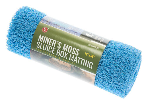 BLUE MINER'S MOSS 12X36x10mm Sluice Box Matting, Gold Panning