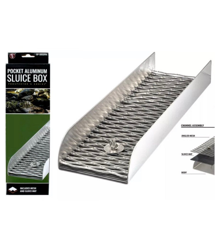 Pocket Aluminum Sluice Box - 12