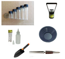 Load image into Gallery viewer, SE2 Blue Starter Kit Gold Classifier Screen &amp; Gold Pan Panning Kit
