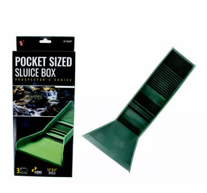 Pocket Sized TPR Plastic Green Sluice Box - 12"X3"x5.5"