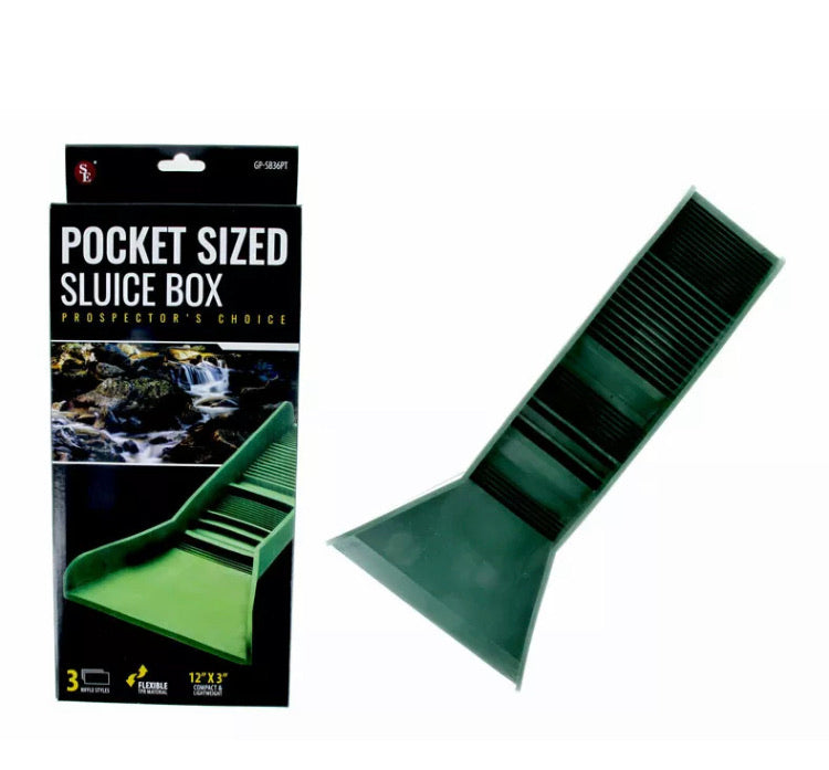 Pocket Sized TPR Plastic Green Sluice Box - 12