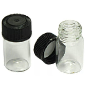 5 MINI 1" GLASS VIAL BOTTLE FOR YOUR GOLD PAN GOLD!